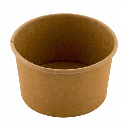 Image of Coppetta 5 oz Round Kraft Paper To Go Cup - 3 1 /4 inch x 3 1 /4 inch x 2 inch - 50 count box