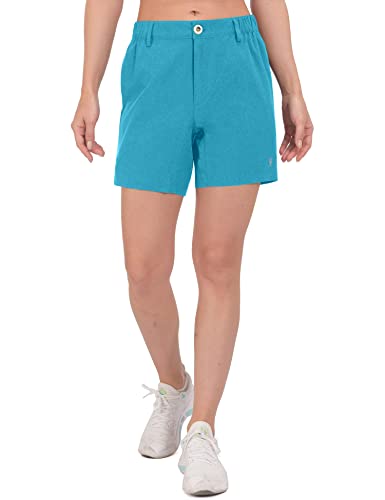 Image of Little Donkey Andy Women's Bermuda Quick Dry Lightweight Stretch Shorts Golf Hiking Travel