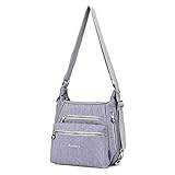 Material & Größe: Diese Damen-Umhängetasche besteht aus hochwertigem wasserdichtem Nylon, hochwertigen Silberbeschlägen und verstärkten Nähten, um die Haltbarkeit zu gewährleisten. Größe: 28 * 16 * 28 cm / 11,02 * 6,29 * 11,02 Zoll (L * B * H)