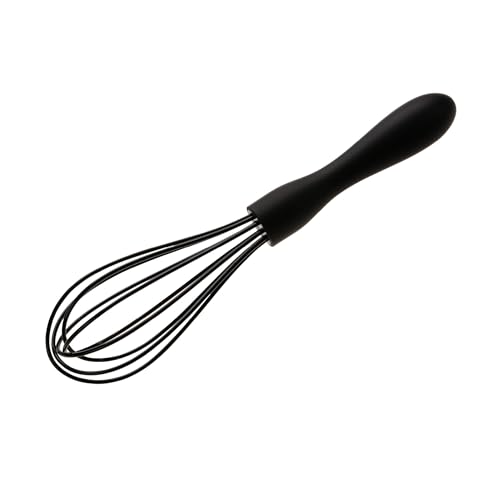 Wiltshire Silicone Whisk Egg Whisk Baking & Whipping Balloon Whisk Heat-Resistant Utensil Non-Stick Non-Scratch Midnight Black 21x5x5cm