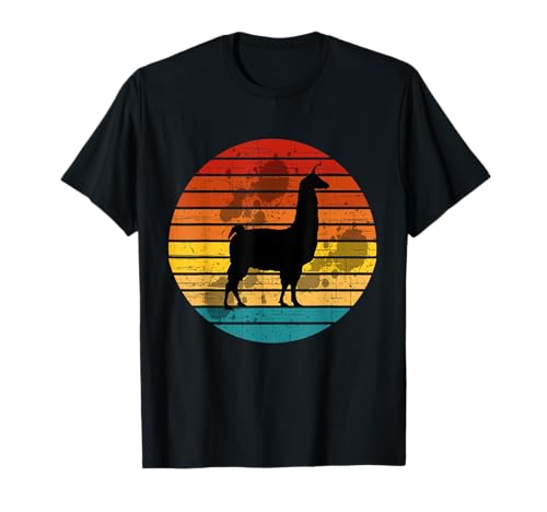 Camisa vintage de llama para mujeres amantes de la llama para niños y niñas Camiseta