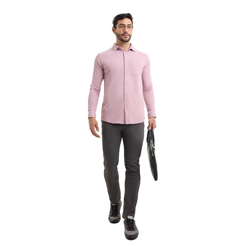 Image of Workday Shirt for Men Long Raglan Sleeve Regular Fit Superior Stretch Wrinkle Free Shape Retention Quick Dry Anti-Viral Finish UPF 50+