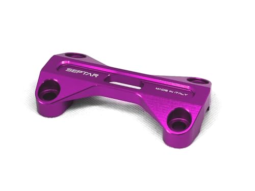 RISER SUPERIORE MANUBRIO CNC per BETA enduro motard 50/125 2021-2025 | SEPTAR (VIOLA)