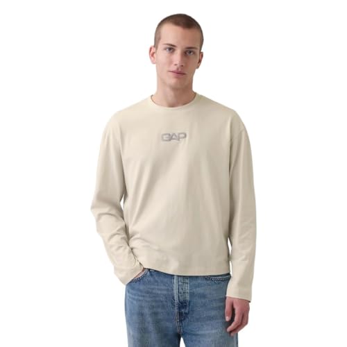 Gap Men Printed Regular Fit Long Sleeve Round Neck T‑Shirt – 50% OFF Deal Review