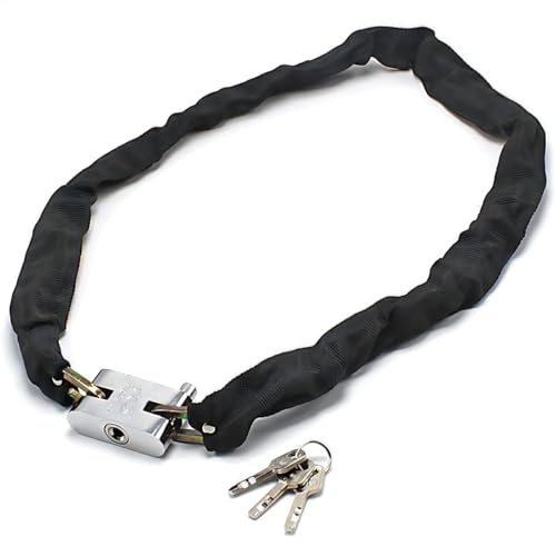 azumafy 自転車 鍵 チェーン ロック バイクロック 盗難防止 ワイヤーロック 自転車ロック 防犯 ワイヤーチェーン 90cm ワイヤー錠 ロードバイク (1)