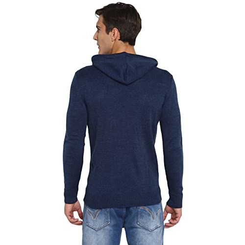 Image of Red Chief Men Acrylic Plain Hooded Sweater