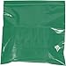 5 x 8 in. - 2 Mil Green Reclosable Poly Bags - Pack of 1000