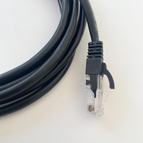 Cable Ethernet Patch Cord UTP Cat 5E 10ft Negro miniatura 2