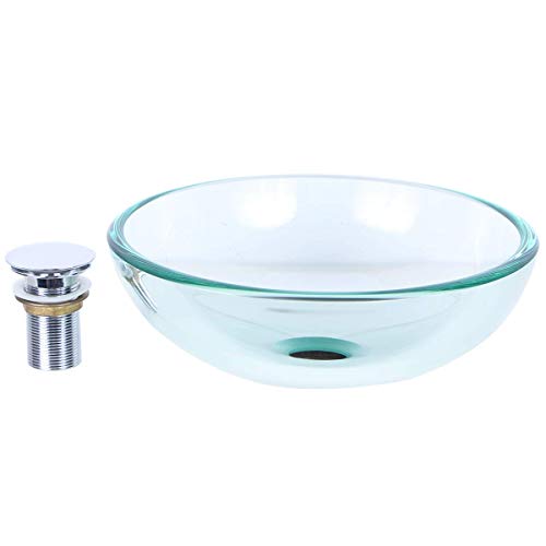 Kit para Banheiro Cuba 30cm Incolor com Torneira Cascata e Válvula