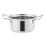 Kompakter Hot Pot mit zwei Geschmacksrichtungen aus Edelstahl für individuelle Speisen und abwechslungsreiche Zutaten (1 Ohrentopf aus Stahl)