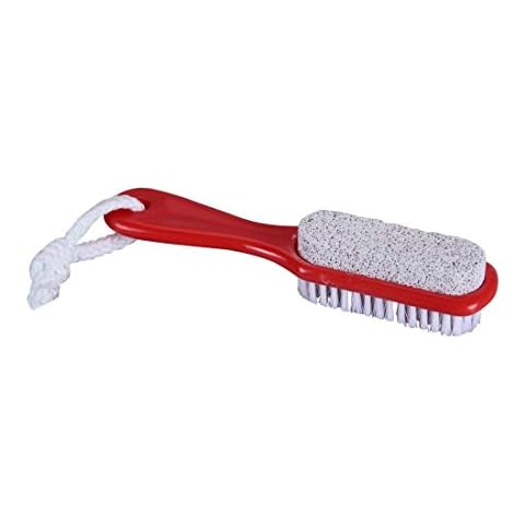 GUBB USA 2 in 1 Foot Brush And Pumice Stone For Feet With Long Handle Cover