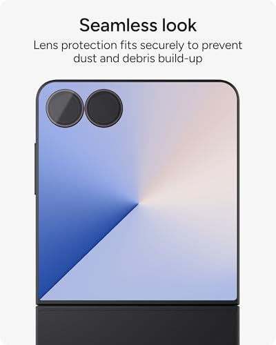 Image of ZAGG Glass Elite Anti-Reflective Samsung Galaxy Z Flip7 Camera Lens Protector - Anti-Glare Technology, Maximum Impact & Scratch Resistance, InvisibleShield, Smudge-Free Surface, Recycled Materials