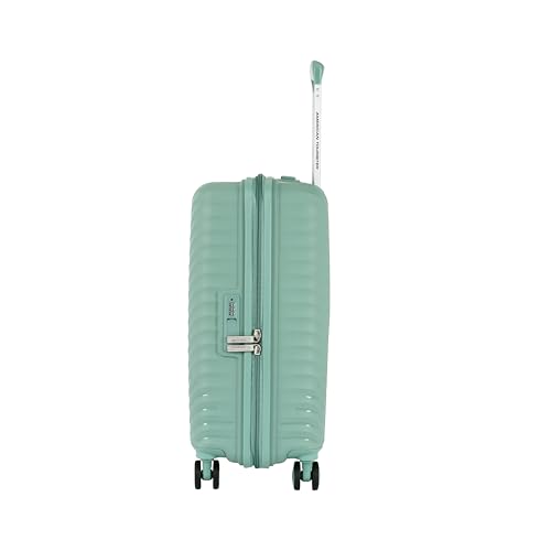 Image of American Tourister Diamo 55 CM Cabin Trolley Bag with Combination Non TSA Lock & 8 Wheels Hard-Sided PC Small Suitcase /Travel Bag with Double Spinner Wheels /Trolley Bag /Luggage for Men & Women- Gold