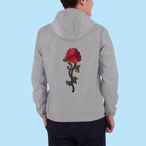 Kids Lightweight Waterproof Rain Jacket - Boys Girls Embroidery Print Hooded Raincoat Soft Wear Windbreaker for Toddlers4