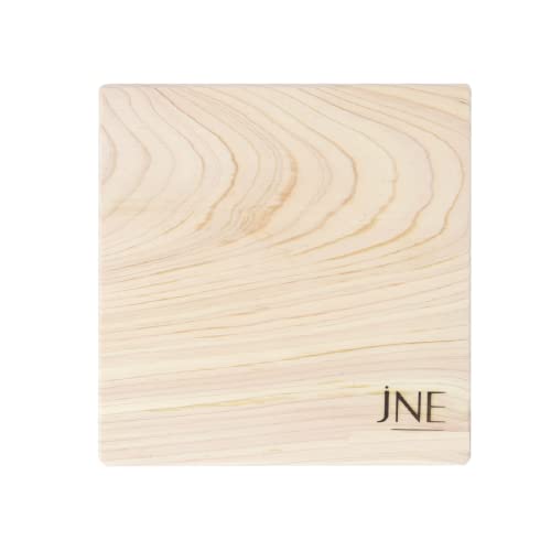 Tabla de cortar de madera Hinoki de 7" x 7" x 1" miniatura 2