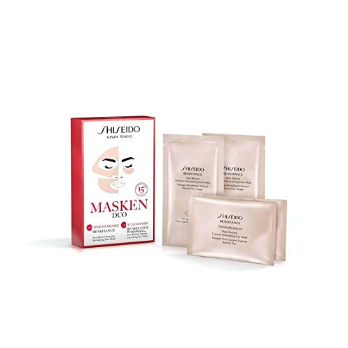 Preisvergleich Produktbild Shiseido Gesichtspflege Benefiance Masken Duo Benefiance Pure Retinol Intensive Revitalizing Face Mask 1 Stk. + Benefiance WrinkleResist24 Pure Retino