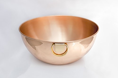 Premium Chef Quality Copper Mixing Bowl - 10.5" diameter by Alchemade