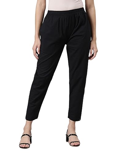 Image of TWIN BIRDS 100% Woven Cotton Fabric Kurti Pant /Trousers with Functional Pocket for Women