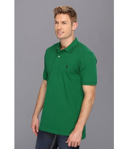 Image of U.S. POLO ASSN. Men Cotton Regular Fit Solid Polo With Small Pony