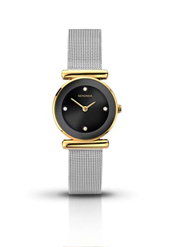 SEKONDA Womens Analogue Classic Quartz Watch with Stainless Steel Strap 2459.27