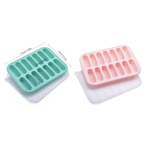 Molde flexible para cubitos de hielo de silicona grado alimenticio miniatura 6