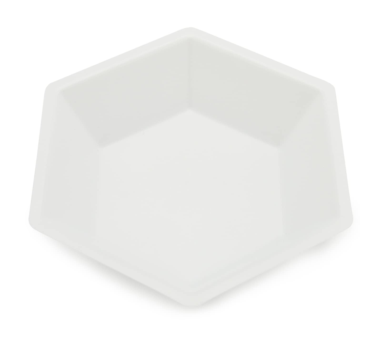 Heathrow Scientific Large Hexagonal Weighing Boat, 194 mL Capacity, Polystyrene, Anti-Static, Disposable, White (Pack of 500)