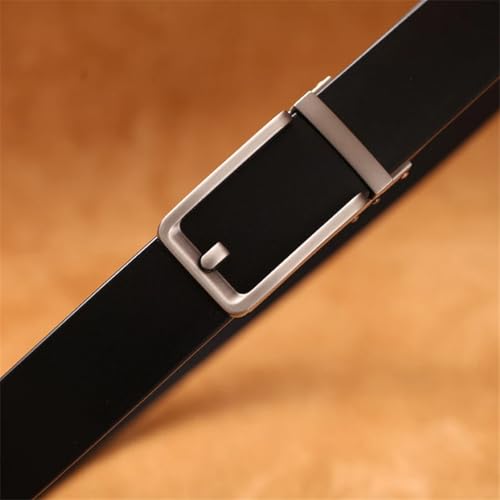 Men’S 3.35CM Wide New Luxury Genuine Leather Automatic Buckle Fashion Business Trouser Strap3