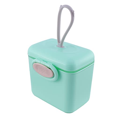 SEWACC 粉ミルク容器 密封箱 多機能保存箱 ベビーフード保存に適した携帯用粉ミルクボックス 食品グレード素材 使用 無臭 軽量 液漏れ防止設計 緑
