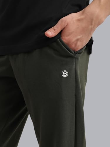 Image of Rupa Bumchums Men's Relaxed Fit Cotton Loungers with Zippered Pockets and Flat Drawstring