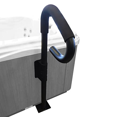 Smart Spa Supply Hot Tub Spa Handrail with Undermount Base - Black