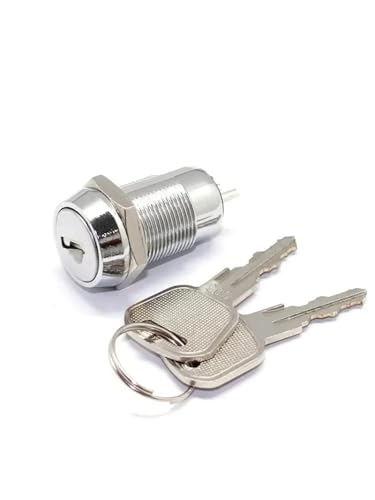 Serrure électronique SPST pour interrupteur à clé d'ascenseur 19 mm On/Off