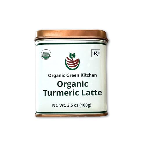 Organic Turmeric Latte Powder, 3.5 oz : Golden Milk Powder with N...
