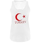 Luckja EM 2016 Trikot Türkei Fanshirt EM01 Damen Tanktop