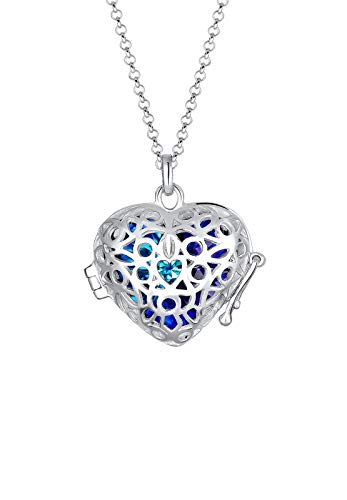 Preisvergleich Produktbild Elli Halskette Damen Herz mit Swarovski® Kristalle in 925 Sterling Silber