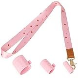 HONZUEN Neck Lanyard for Most Pen Devices, Anti-Lost Lanyard with 3 Sizes Elastic Holder for S-k/V-e/Br-ze/B-u/G-k, Pink