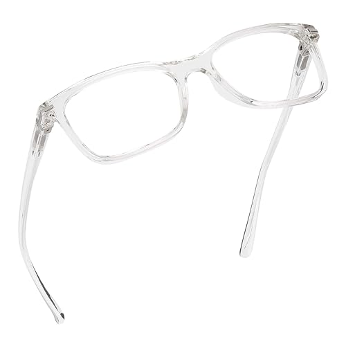 Readerest Blue Light Blocking Reading Glasses (Clear, Zero Magnification) Computer Eyeglasses With Thin Reflective Lens, Antiglare, Eye Strain, UV Protection, Stylish For Men And Women