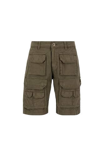 Preisvergleich Produktbild ALPHA INDUSTRIES Herren Battle Cargo-Shorts Cargos, Dark Olive, 32W
