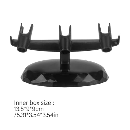 Support de pinceaux de bureau compact à trois compartiments verticaux
