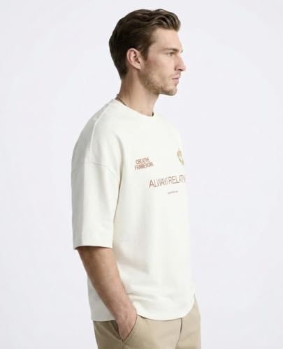 Image of ColorChakra Oversized Tshirt for Mens Down Shoulder Loose fit t-Shirt Men Oversize t-Shirt M to 4XL