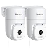 VIMTAG 2.5K 4MP Outdoor Security Camera, Pan/Tilt WiFi Home CCTV Camera, 360° View & Motion Tracking, Color Night Vision, 2-Way Audio, AI Detection Alarm, IP66, Cloud & SD Card Storage, Works w/Alexa