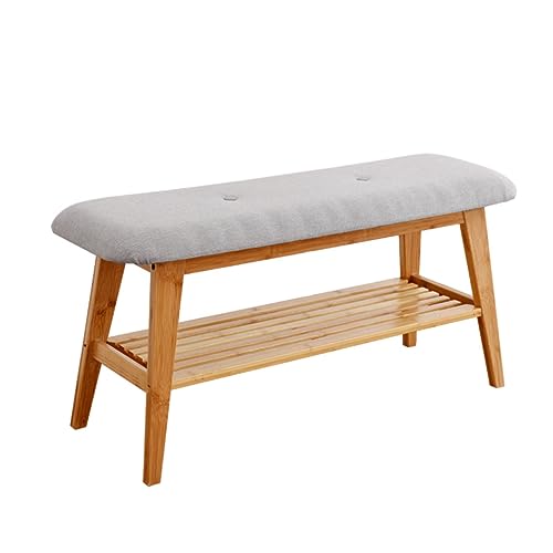 JSLJJBD Banc à Chaussures, Meuble D’entrée, Rembourrée, étagère à Chaussures, Tabouret à Langer pour Chaussures Tabouret à Chaussures Multifonctionnel pour Le Salon, La Chambre à Coucher, Etc.