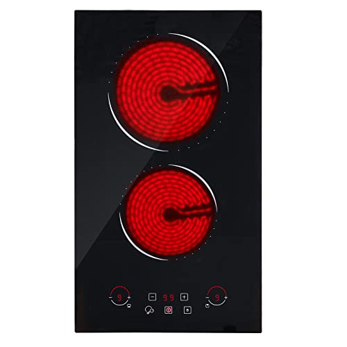 Homtone 4 Burners Electric Cooktop, 30 inch Radiant Electric Stove