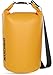 MARCHWAY Floating Waterproof Duffle Dry Bag 5L/10L/20L/30L, Roll Top Sack Keeps Gear Dry for Kayaking, Rafting, Boating, Swimming, Camping, Hiking, Beach, Fishing (Deep Yellow, 20L)
