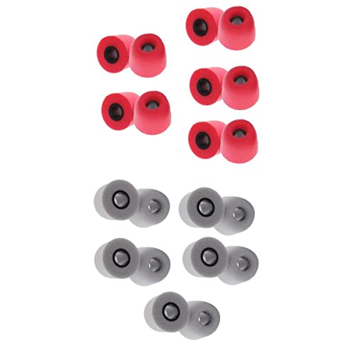 STYLEHEAVEN 20 Pieces Noise Reduction Memory Foam Earbud Tips 4.9mm Medium Gray red|Consumer Electronics|Portable Audio & Headphones|Headphones