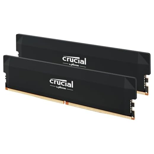 Crucial Pro DDR5 RAM 32GB Kit (2x16GB) CL36 6000MHz, Overclocking Desktop Gaming Memory, Intel XMP 3.0 & AMD Expo Compatible – Black CP2K16G60C36U5B