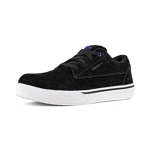 Image of Volcom True, Men's, Black, Comp Toe, EH, Slip Resistant, Skate Style, Work Shoe (7.5 M)