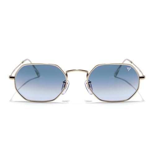 Image of Voyage UV Protection & Gradient Hexagonal Sunglasses for Men & Women