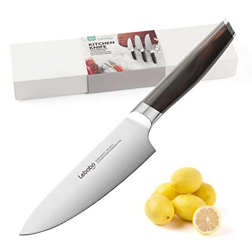Lebabo Kitchen Knife- Professional 8 Inch Chef's Knife, 7 Inch Santoku Knife And 5.5 Inch Utility Knife- Sus304 5-Layer Clad Stainless Steel- Ultra Sharp Kitchen Knife For Meat Food Vegetable #TOP3