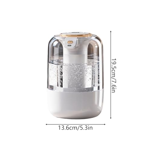 Fyrdyn Humidificadores Para Dormitorio,Pantalla Digital Silenciosa 2 Salidas | Humidificador De Aire Ultrasónico Para Dormitorio,Para Sala Cocina Habitacion Grande Habitacion Bebes Apartamento - imagen 6