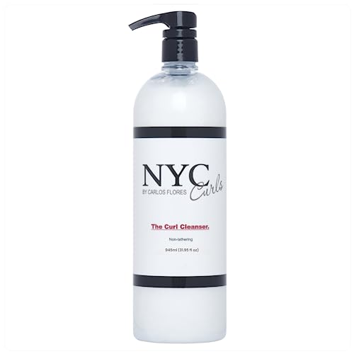 Nyc Curls The Curl Cleanser | Best Sulfate Free Shampoo Alternative For Curly, Coily, & Wavy Hair | Zero Lather & Color Safe | Sulfate Free & Vegan | 945Ml / 31.95 Fl Oz #TOP27